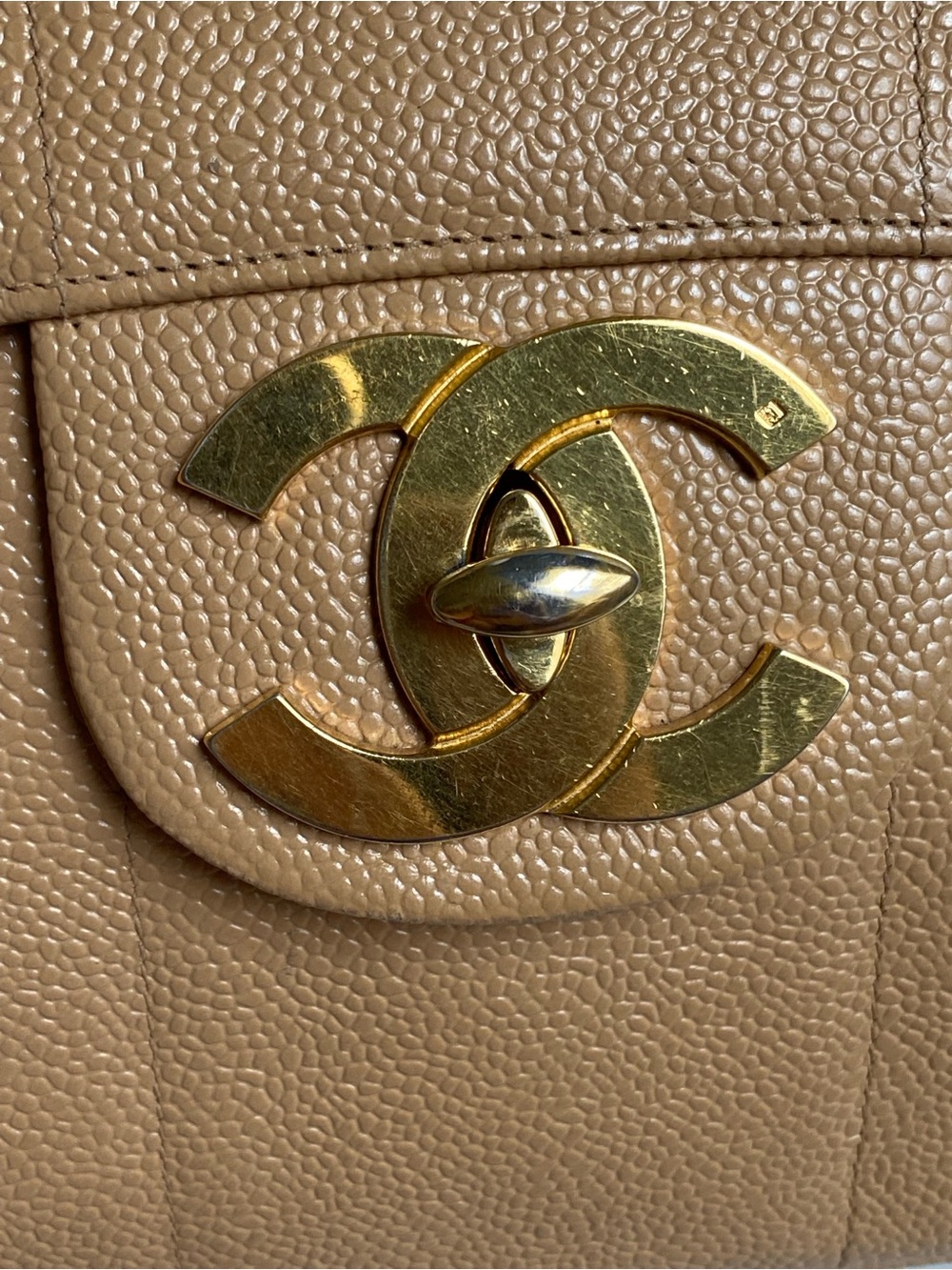 CHANEL Vintage Caviar Jumbo Flap Bag - Picture 10 of 14